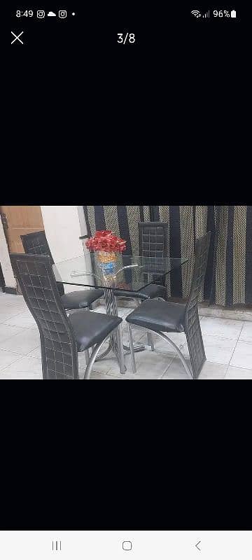 four chairs and table good condition 1