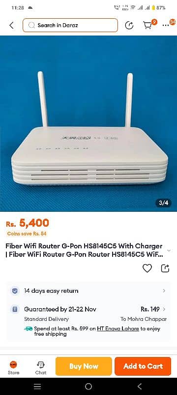 Fiber wifi router device 1