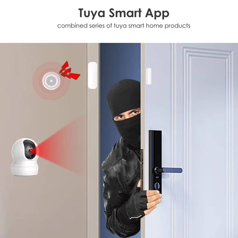 Tuya wifi door sensor smartlife app window drawer sensor get alert 7