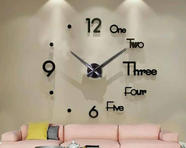 analogue 3D dot wall clock 0