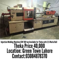 Injection Molding Machine Jsw 100 Tan For Theka With 2.5 Marla Hall