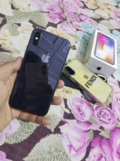 Iphone X grey 256gb with box pta approve