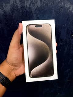 iPhone 15 Pro Max 256gb Natural Titanium Brand new Jv lock (non pta)