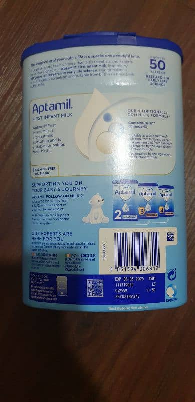 APTAMIL MILK POWDER INFANT SUBSTITUTE STAGE 1 800 GM 4