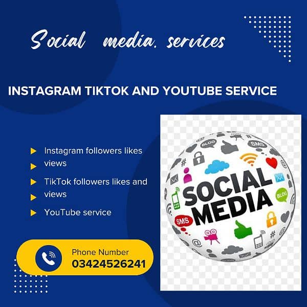 to grow your Instagram you'tube and TikTok service in cheap price 0