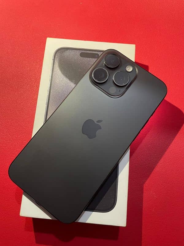 iPhone 15 Pro Max Black 256 GB PTA approved 1