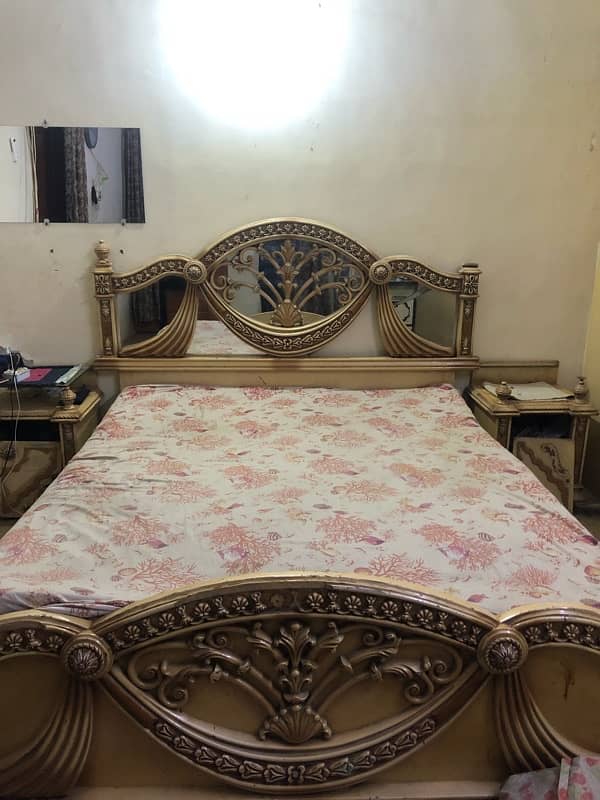 double bed with two side tables 1