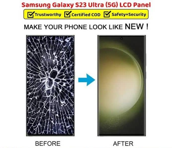 Samsung Note8,Note9,Note10Plus,Note20Ultra,S10 plus Crack Glass Change 4