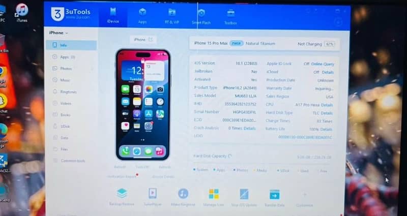 iPhone 15 pro max jv 256 9