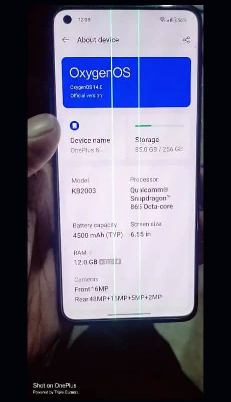 one plus 8t 12/256 urgent sale 0