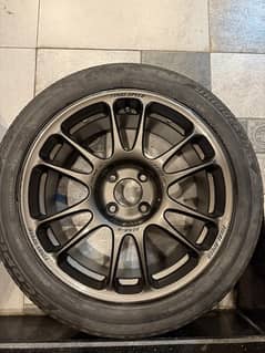 Honda city carbon fibre steering and 16 Inch Rims