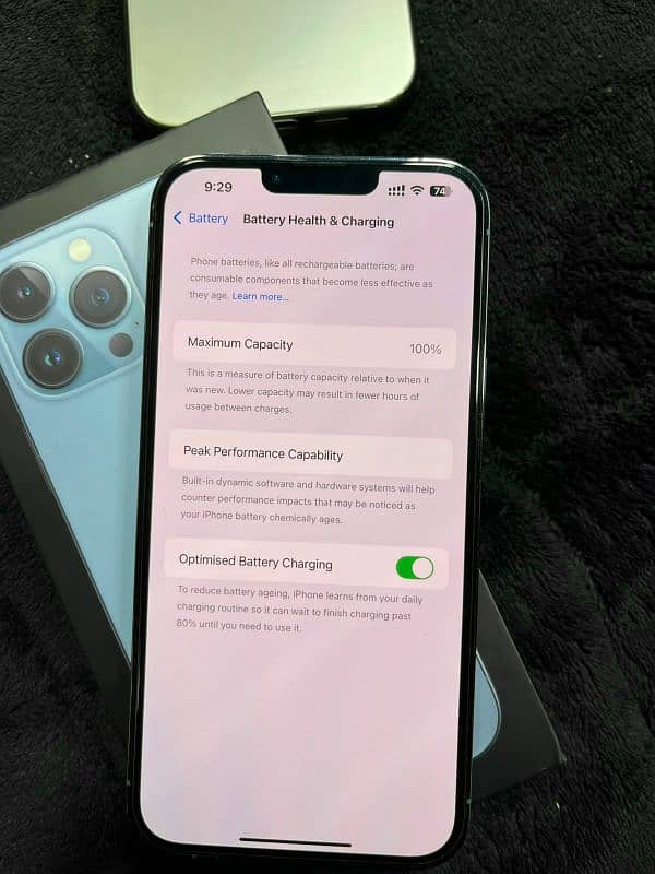 iphone 13pro max pta approved 256 gb box ky sath 1
