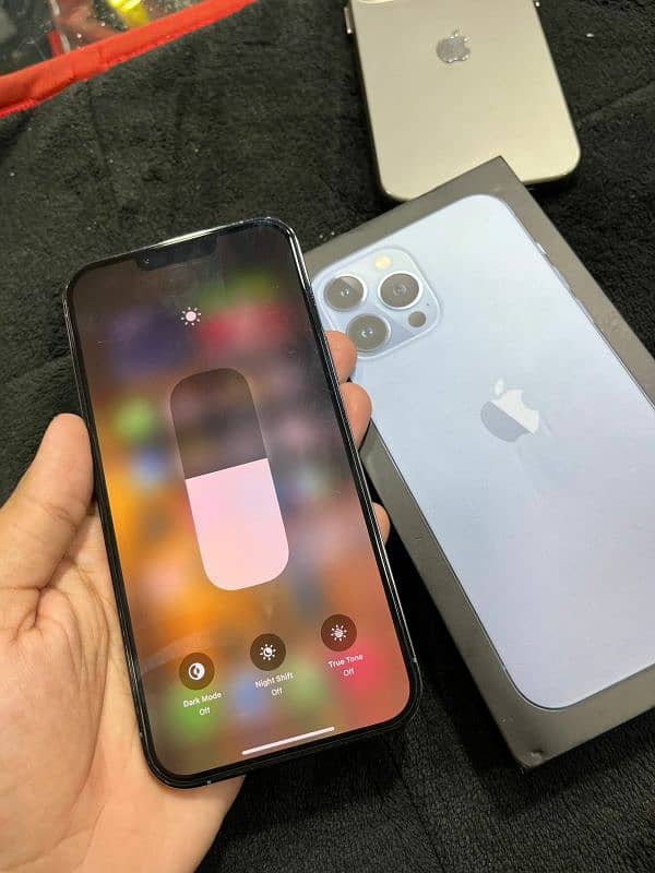 iphone 13pro max pta approved 256 gb box ky sath 2