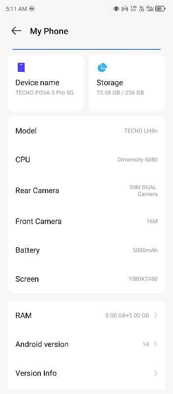 Tecno pova 5 Pro 4