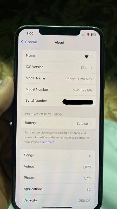 PTA approved Iphone 11 pro max 256gb 2