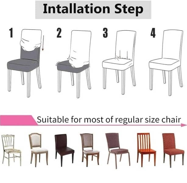 Chair Covers for all types of Dining Chair Covers Soft Elastic 3