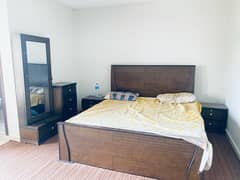 bed Set | King Size Bed | cloth Wardrobe | Urgent sale with Mattress