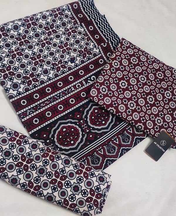 Ajrak 3 pcs cotton suits 4