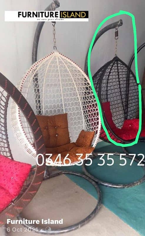 Egg shape hanging swing outdoor jhula jhoola available wholesale price 2