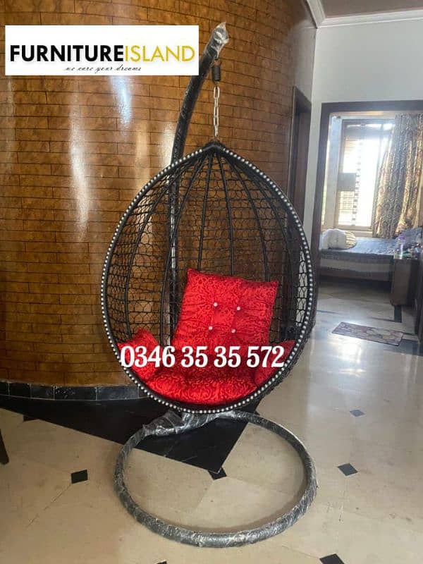 Egg shape hanging swing outdoor jhula jhoola available wholesale price 3