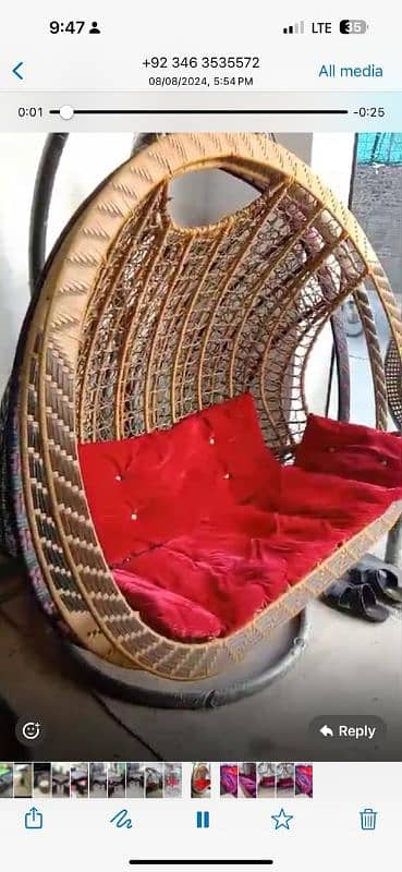 Egg shape hanging swing outdoor jhula jhoola available wholesale price 18