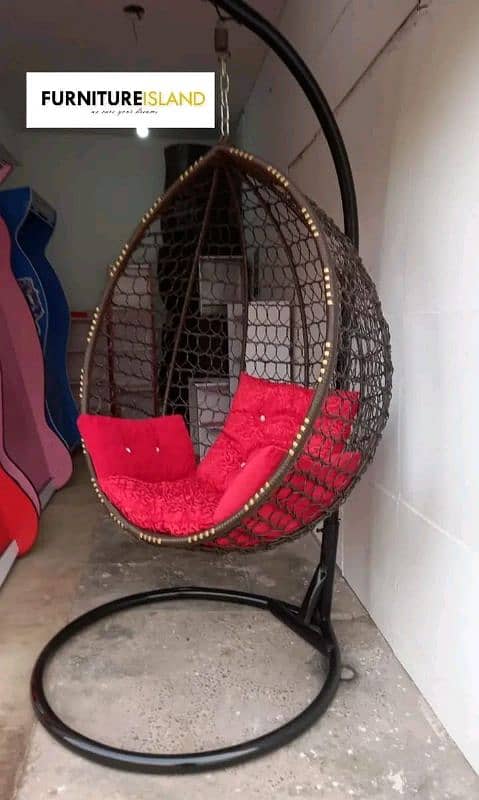 Egg shape swing jhula rattan furniture wholesale price 9