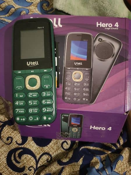 utell 4 sim mobile hero 4 complete box 0