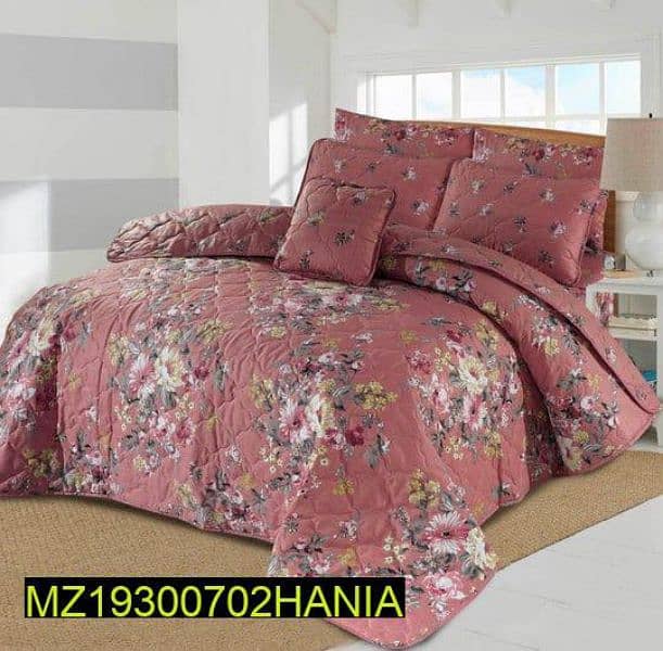 7 pcs cotton salonika printed counferter set 0