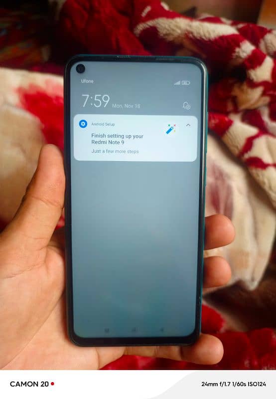 urgent sale Redmi note 9 with box 12