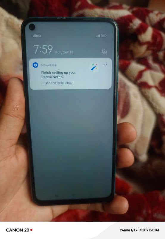 urgent sale Redmi note 9 with box 13