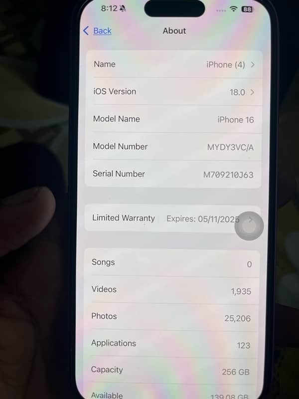 iphone 16 jv 256gb 5