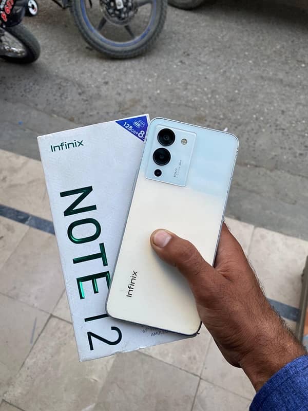 infinix  note 12 with box original  panel me all ok 1