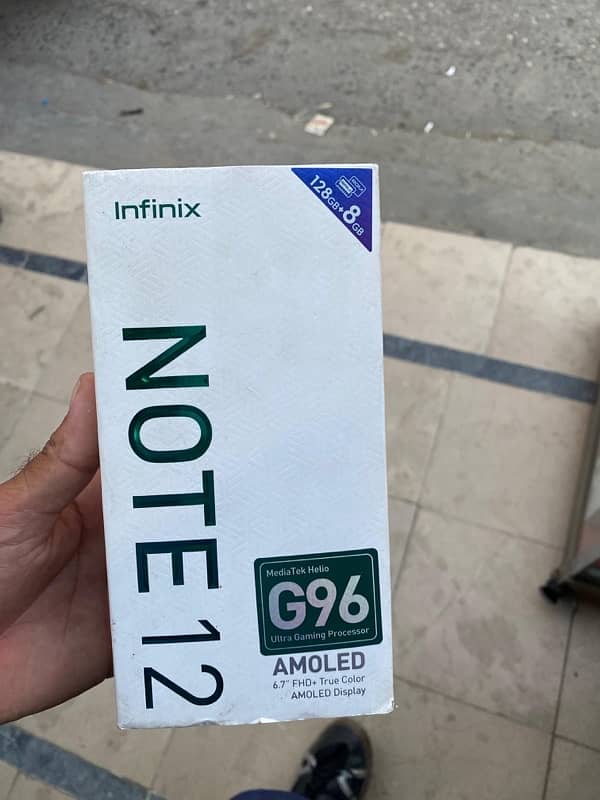 infinix  note 12 with box original  panel me all ok 2