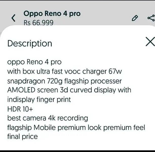 Oppo Reno 4 pro 8