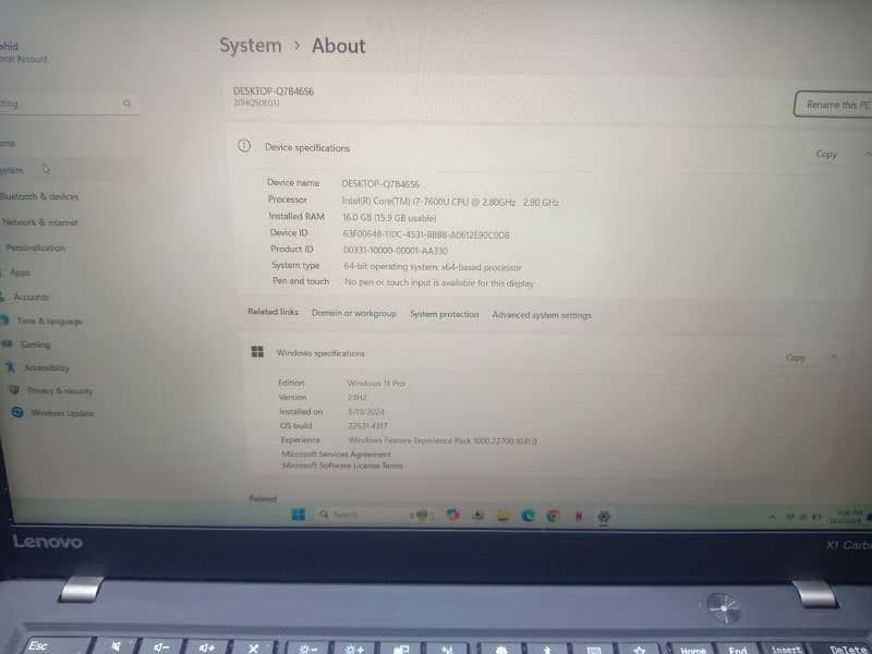 Lenovo C1 Carbon core i7 7th Generation 2