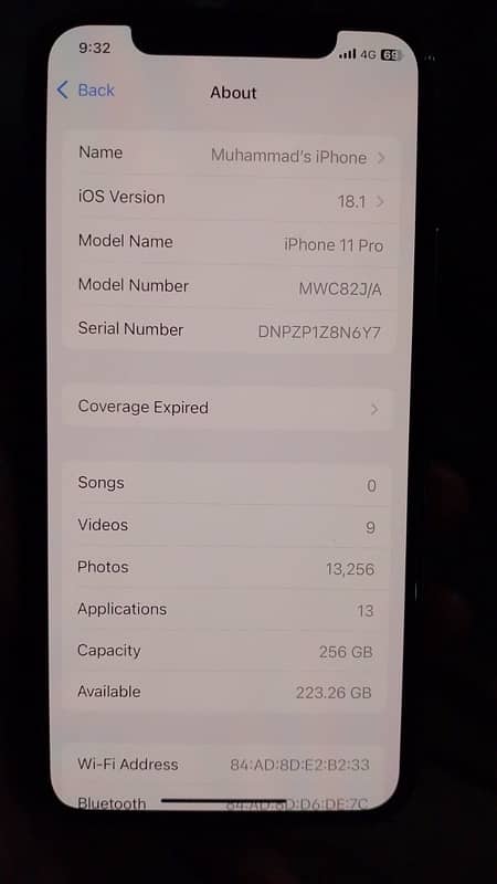 i phone 11 pro 256Gb pta 1