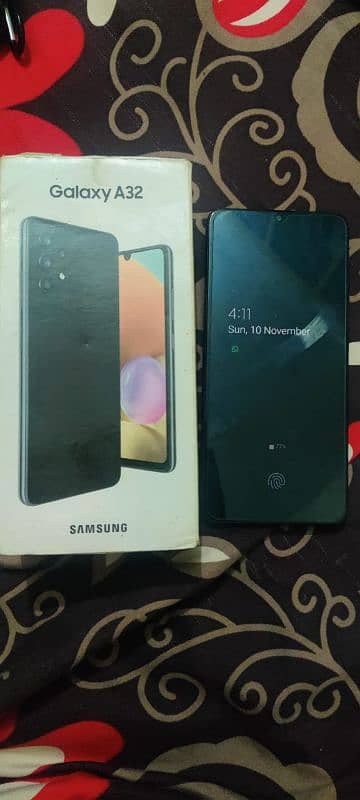 Samsung a32 with complete box charger 12gb 128gb 5000 battary 1