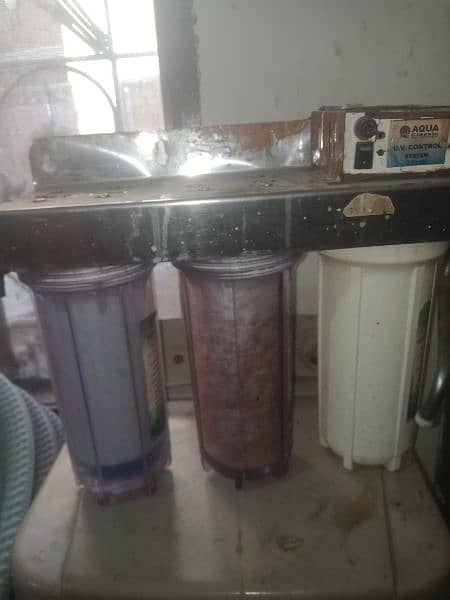 water filter with steel plate 0