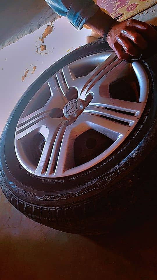 Honda City 4 Tyres with rim ( 185/65R15) 4