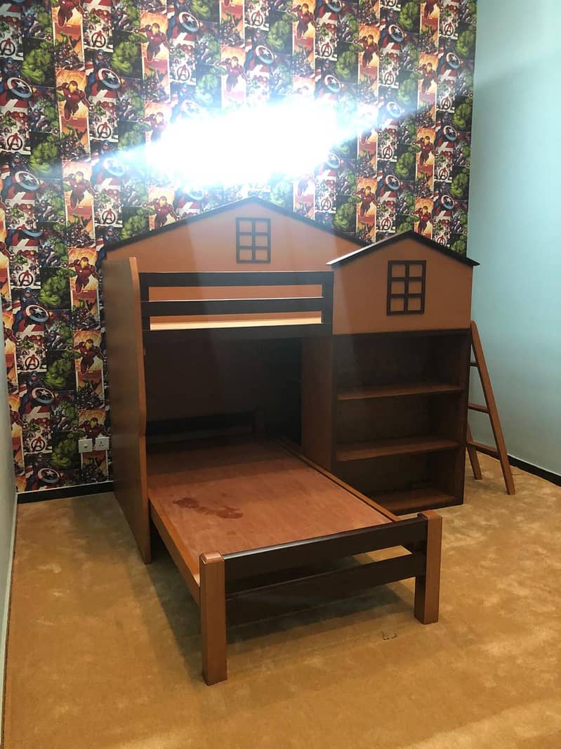 bunk bed for sale / Solid wooden bunk bed for urgent sale 0