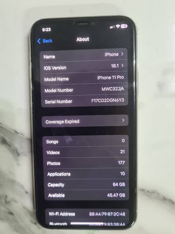 iphone 11 pro 64 PTA Approved 2