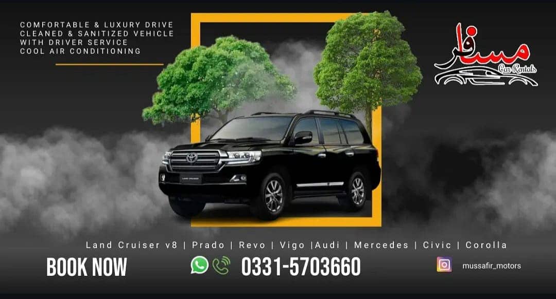 Prado , REVO , V8 , Audi , BRV Coaster | Hi-Ace | Rent a Car Islamaba 7