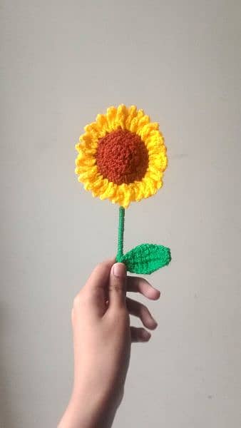 handmade crochet sunflowers 1