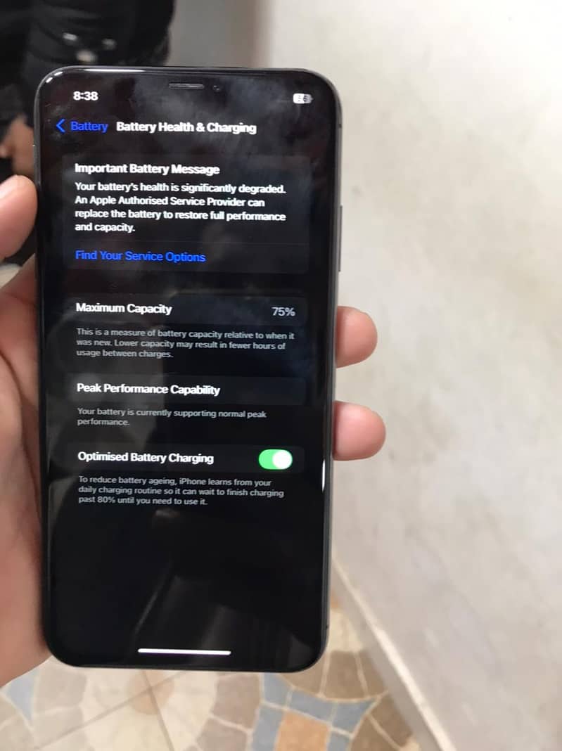 IPHONE XS MAX 512 FACTORY UNLOCK NON PTA ONLY PHONE 75% 4