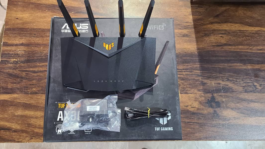 WiFi 6 Gaming Router ASUS TUF AX3000 V2 Dual Band in Pakistan Box Pack 8