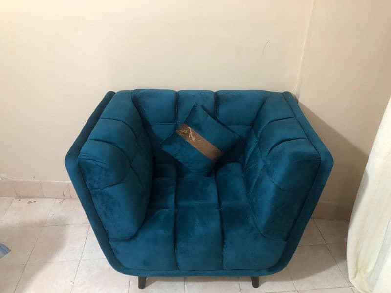 Emerald Green  Sofa Set 4