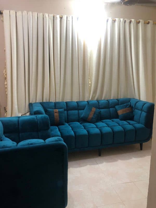 Emerald Green  Sofa Set 5