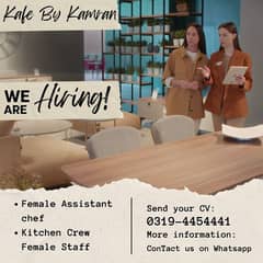 Female Assistant Chef / Kitchen Crew Female Staff / Jobs