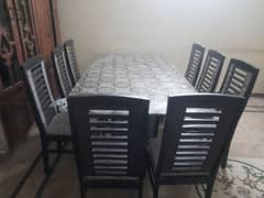 dining table with 8 chairs for sale