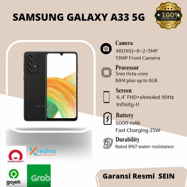 Samsung A33 5G Black Colour 9/10 with Box RS:48500 1